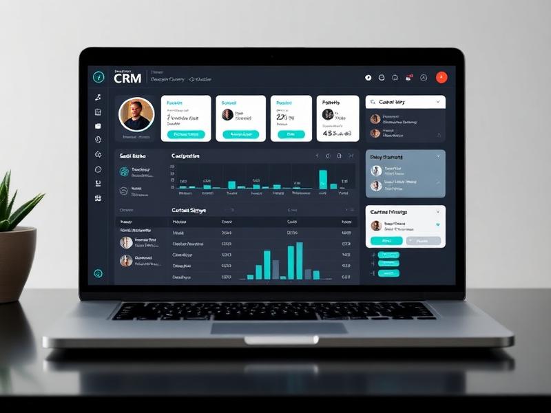 Custom CRM dashboard with customer pipeline and contact management