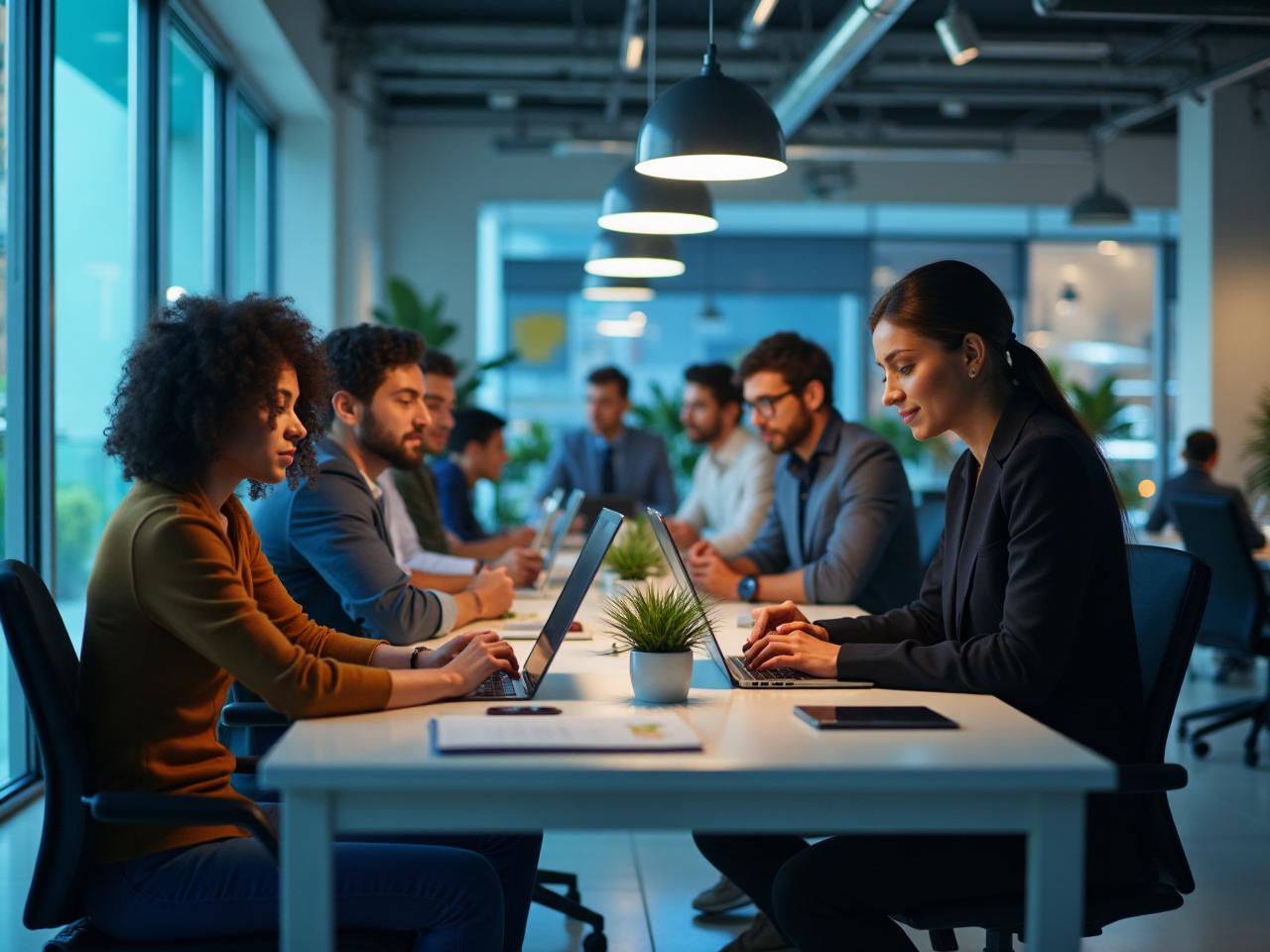 A Little Big software development team collaborating in their office